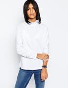 Asos Sweatshirt With High Neck - White