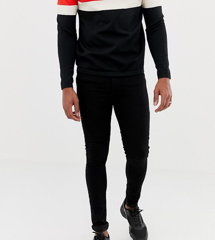 Collusion X010 Super Skinny Jeans In Black - Black