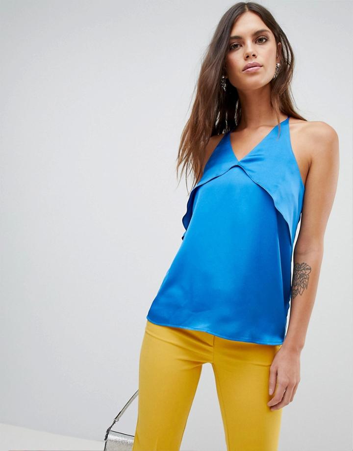 Y.a.s Satin Cami Top - Blue