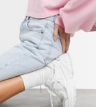 Asos Design Wide Fit Dorri Sneakers With Mesh In White