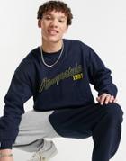 Aeropostale 1987 Crew Neck Sweatshirt-navy
