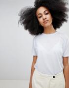 Seeker Print Insert T-shirt In Organic Cotton - Blue