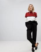 Only Michelle Belted Straight Pants - Black