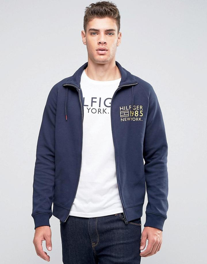 Tommy Hilfiger Logo Track Jacket - Navy