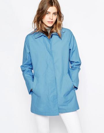 Gloverall Showerproof Car Coat - Blue