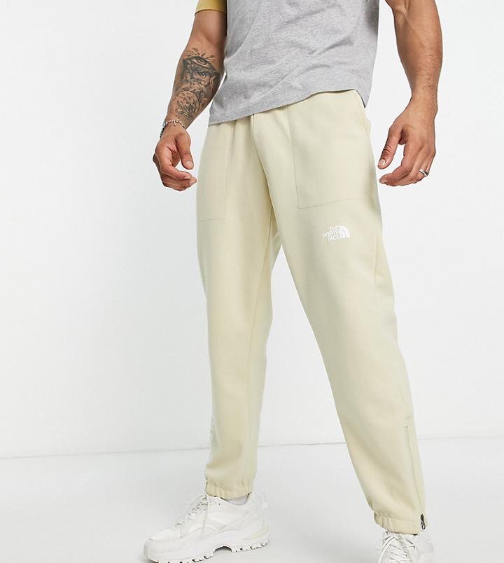 The North Face Tech Sweatpants In Beige Exclusive At Asos-neutral