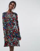 Y.a.s Printed Shift Dress - Red