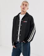Diesel J-akito Taped Sleeve Logo Jacket In Black