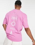 River Island Solace Print T-shirt In Pink