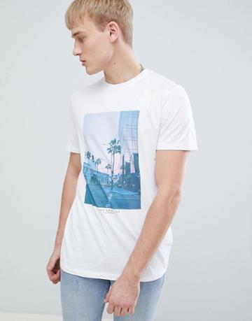 New Look T-shirt With La City Print In White - White
