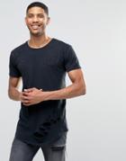 Siksilk Distressed T-shirt - Black