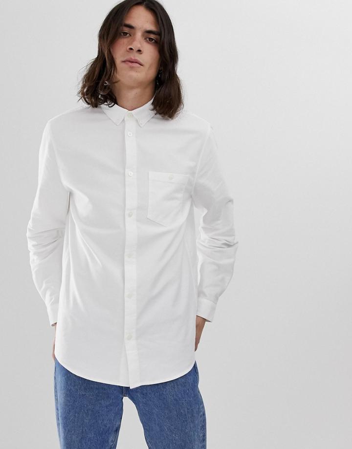 Weekday Bad Times Shirt In White - White