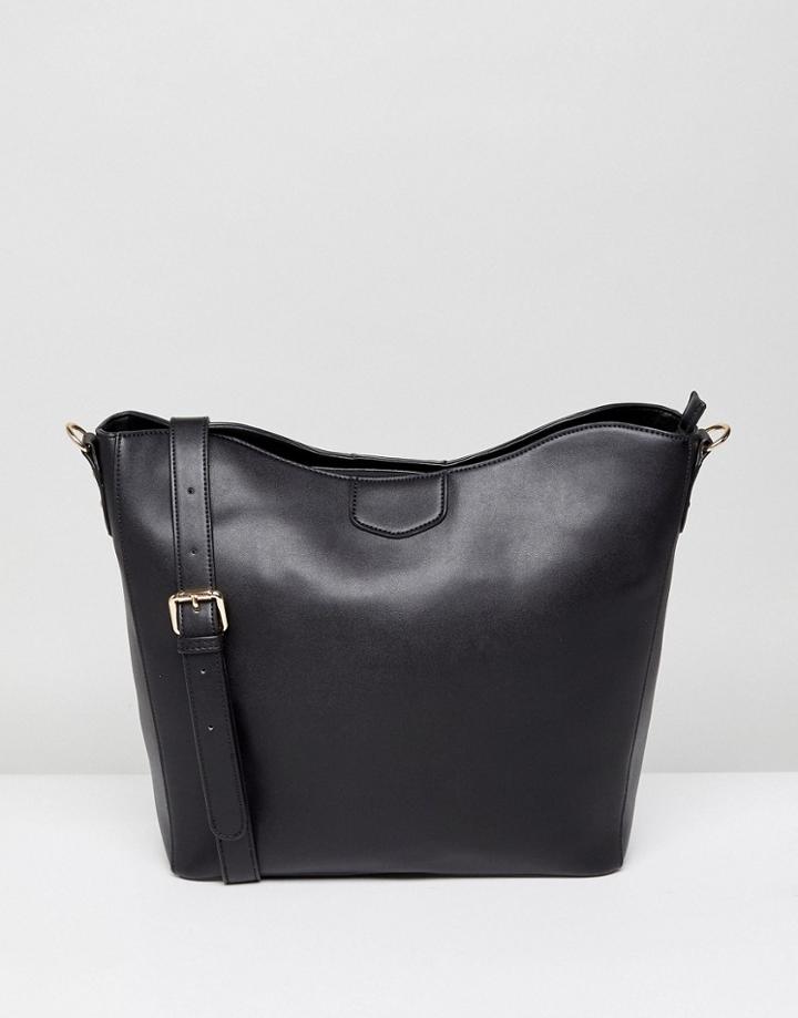 Park Lane Slouchy Shoulder Bag - Black