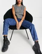 Bolongaro Trevor Madonna Seam Front Straight Leg Jean In Dark Blue