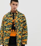 Collusion Camo Lightweight Jacket-green