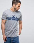 Penfield Mountain Logo T-shirt Regular Fit In Gray Marl - Gray