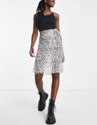 Monki Spot Print Sarong In Black And White - Part Of A Set-multi