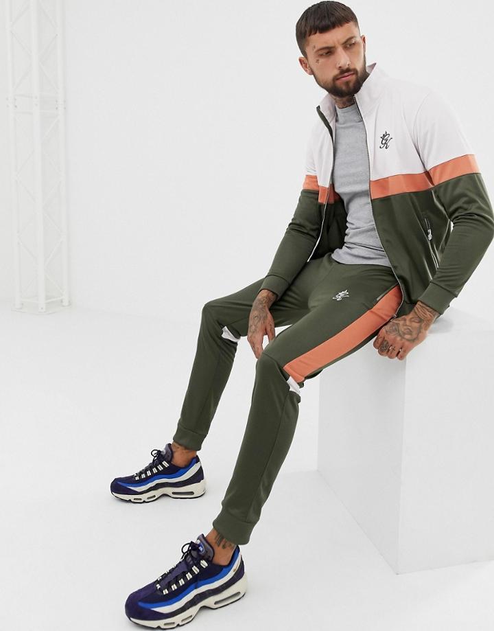 Gym King Retro Skinny Sweatpants In Khaki-green