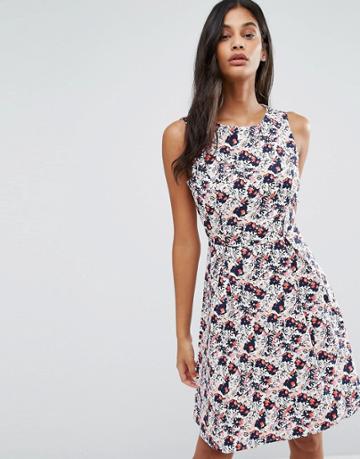 Poppy Lux Shandie Skater Dress - White