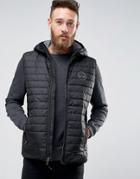 Timberland Lightweight Hooded Down Tank In Blue - Blue