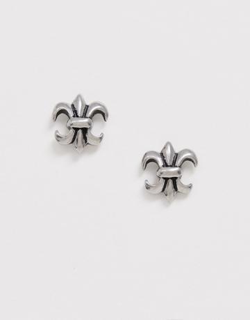 Seven London Crest Studs In Silver - Silver
