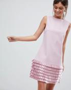 Ted Baker Satin Loop Shift Dress - Pink