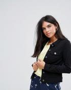 Jdy Five Denim Jacket - Black