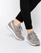Le Coq Sportif Eclat Silver Metallic Sneakers - Gray Silver