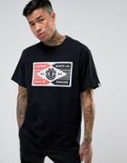 Element T-shirt With Skate Plug Logo - Black