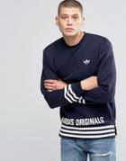 Adidas Originals Street Pack Crew Sweatshirt In Blue Az1126 - Blue