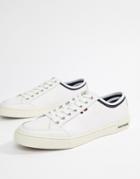 Tommy Hilfiger Core Leather Sneaker In White - White