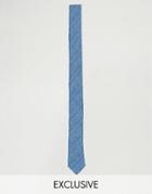 Noak Linen Tie In Design Weave - Blue