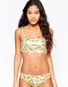 Pistol Panties Isabelle Bikini In Gold Parrot - Gold Parrot