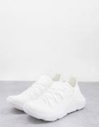 Asos Design Dewi Knit Sneakers In White