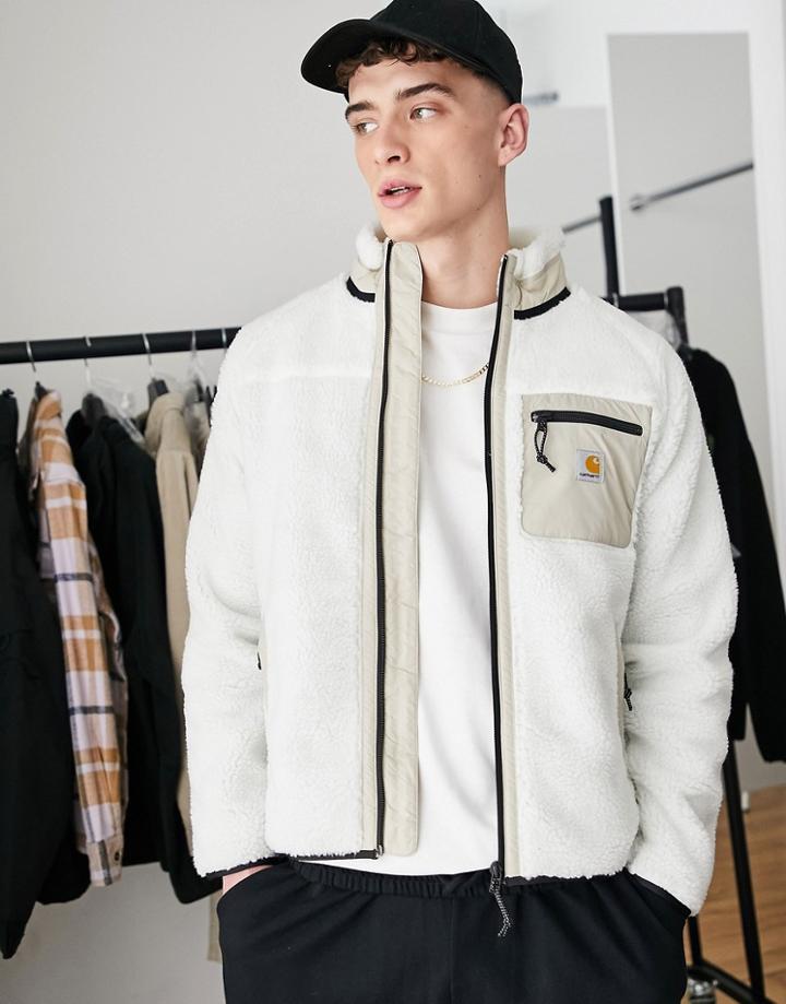 Carhartt Wip Prentis Sherpa Fleece In Off White