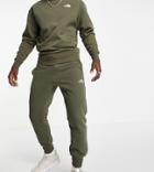 The North Face Slim Sweatpants In Khaki - Exclusive To Asos-green