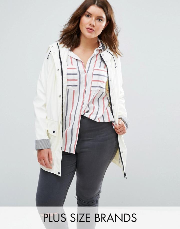 New Look Plus Anorak Jacket - White