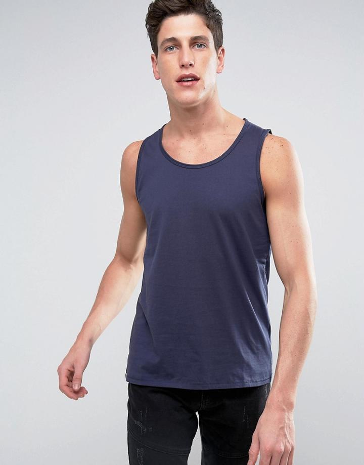Threadbare Basic Tank - Navy