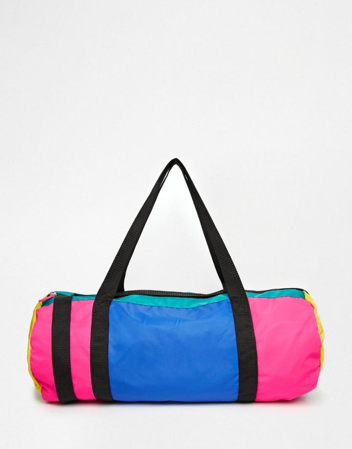 Asos Color Block Nylon Carryall - Multi