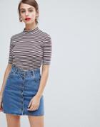 Vero Moda Aware Funnel Neck T-shirt - Multi