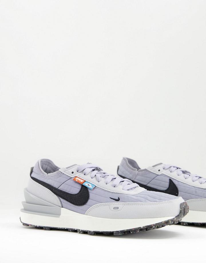 Nike Waffle One Premium Sneakers In Provence Purple
