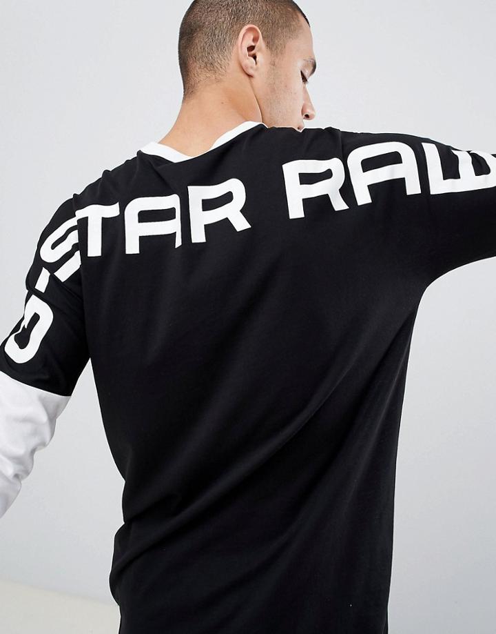 G-star Beraw Korpaz Back Logo Long Sleve T-shirt - White
