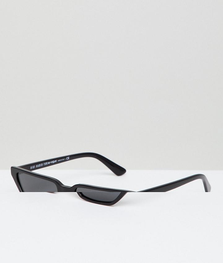 Vogue Cat Eye Sunglasses By Gigi Hadid In Black - Black