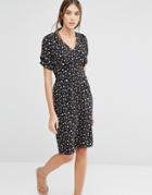Trollied Dolly Dip And Dazzle Daisy Print Dress - Black