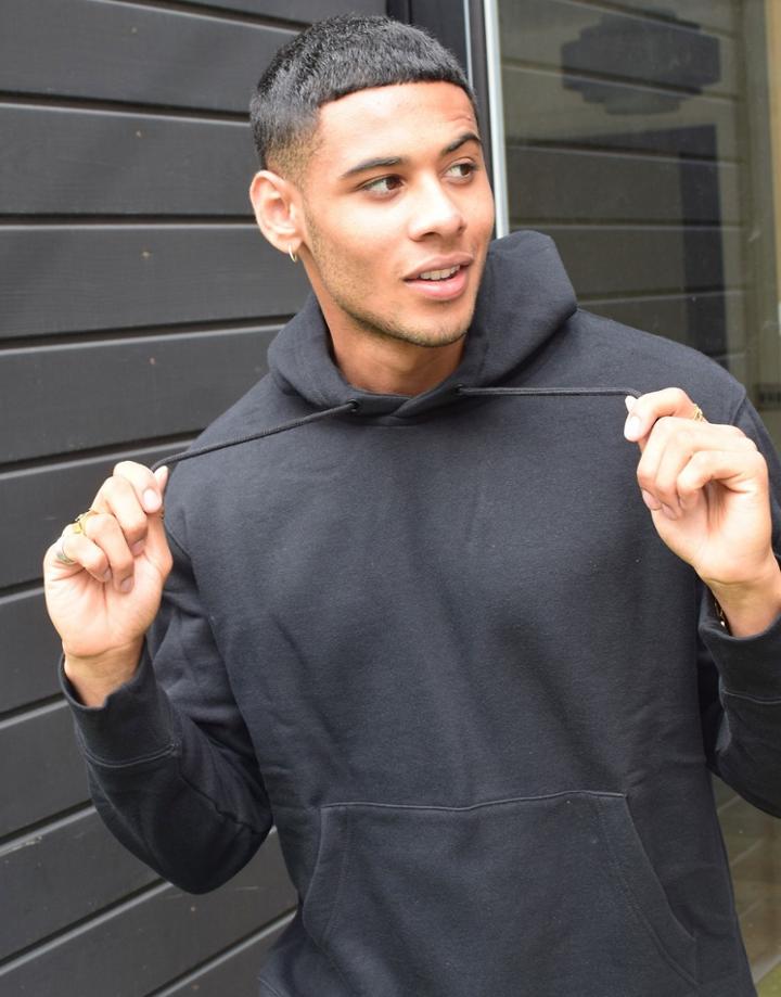 Topman Classic Hoodie In Black