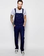 Lee Overall Jeans Straight Fit Dark Coated Blue - Trade Blue