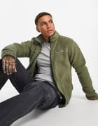 Columbia Rugged Ridge Sherpa Full Zip Fleece In Khaki-green