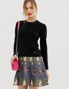Ted Baker Izitaa Oracle Knit Skater Dress - Black