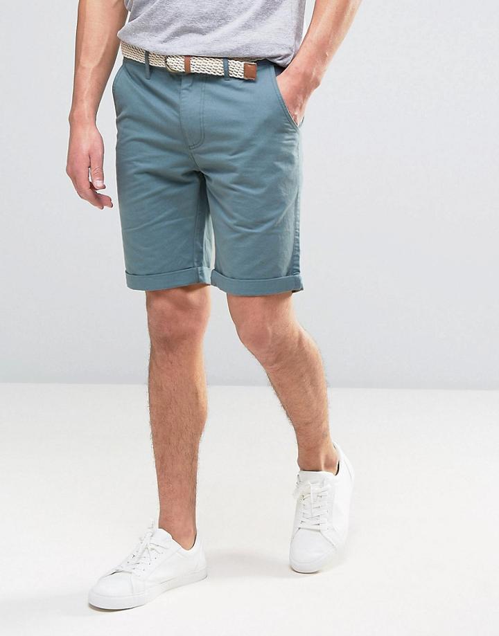 Bellfield Chino Shorts - Blue