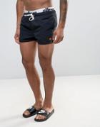 Ellesse Swim Shorts With Elastic Waistband In Black - Black